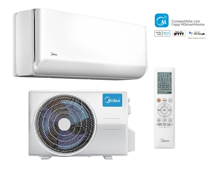 climatizzatore condizionatore inverter midea breezeless e 9000 btu a__ a_ wi fi integrato ia mscb1bu 09hrfn8 mox104 09hfnx novita