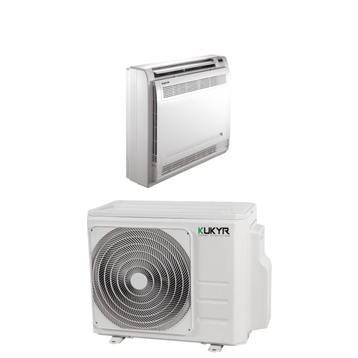 climatizzatore condizionatore kukyr console pavimento inverter 12000 btu r 32 wi fi optional con telecomando infrarossi incluso 17427