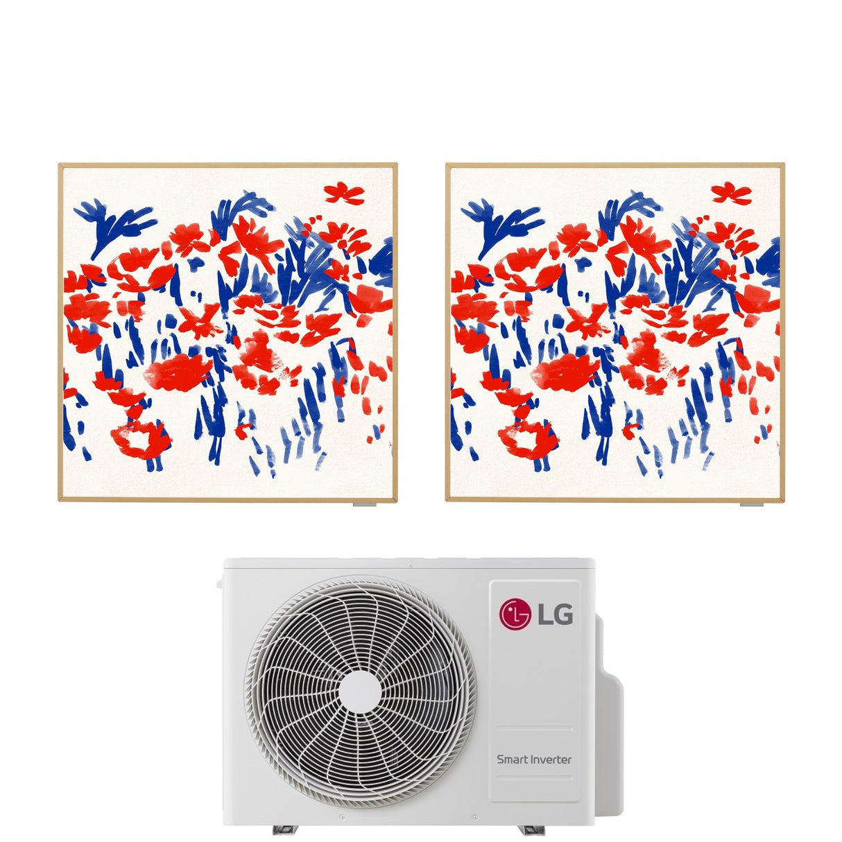 climatizzatore condizionatore lg dual split inverter serie artcool gallery 9_12 con mu2r15 r 32 wi fi optional 9000_12000