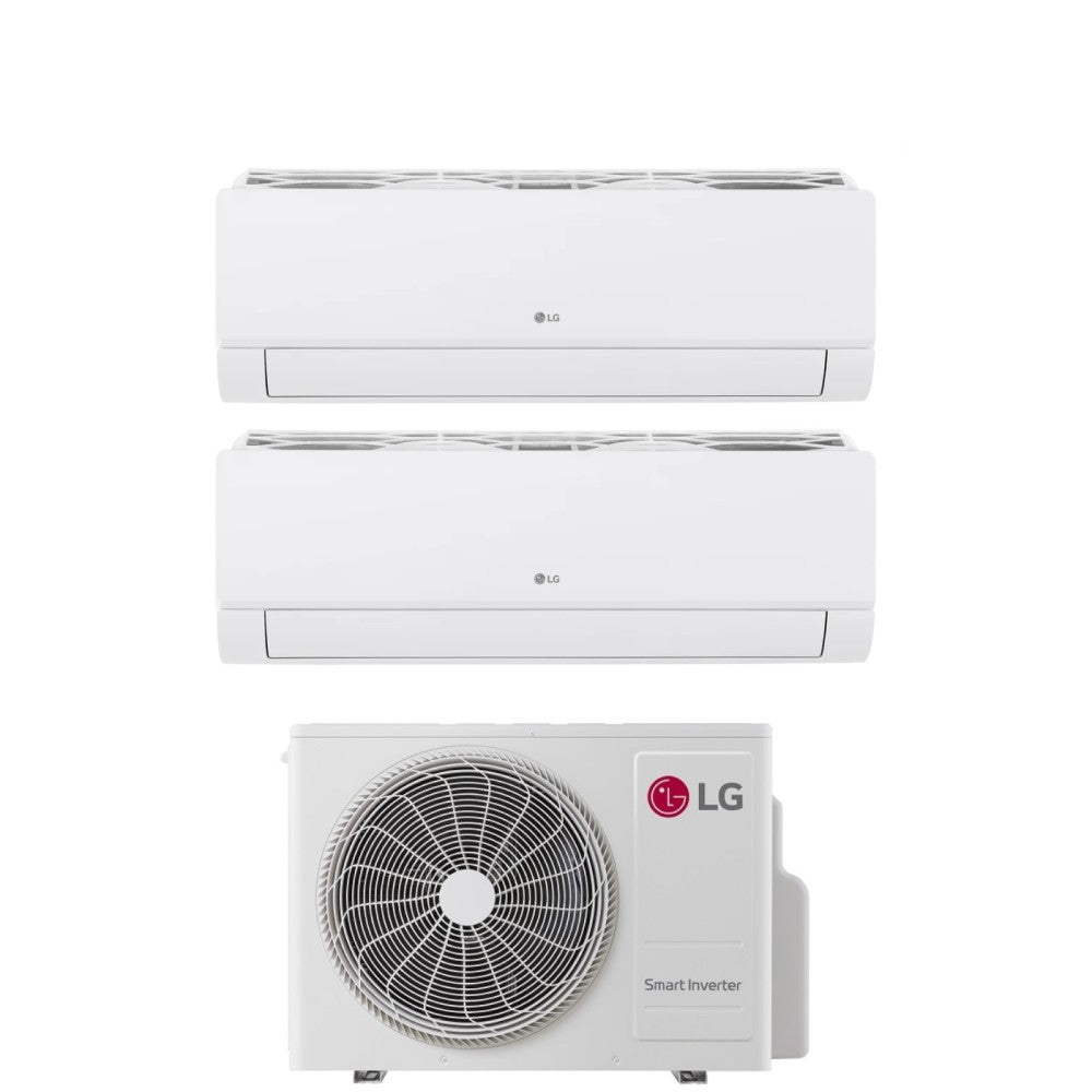 climatizzatore condizionatore lg dual split inverter serie libero smart 7+12 con mu2rw15 r 32 wi fi integrato 7000+12000 novita