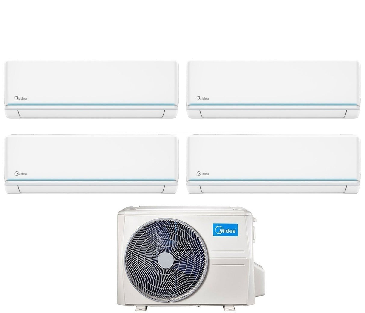 climatizzatore condizionatore midea quadri split inverter serie evolution 9_9_9_9 con m4oe 28hfn8 q r 32 wi fi optional 9000_9000_9000_9000