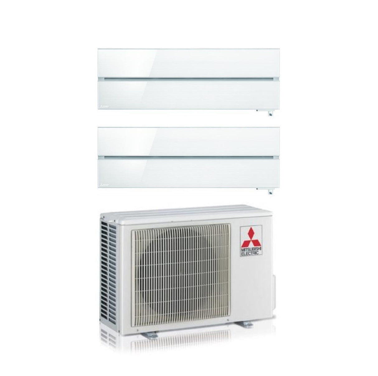 climatizzatore condizionatore mitsubishi electric dual split inverter serie kirigamine style msz ln 9_12 con mxz 2f53vf pearl white wi fi r 32 9000_12000 bianco perla new 2018
