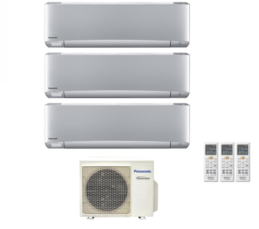 climatizzatore condizionatore panasonic trial split inverter serie etherea silver 9_9_9 con cu 3z68tbe r 32 wi fi optional 9000_9000_9000 argento new 2018