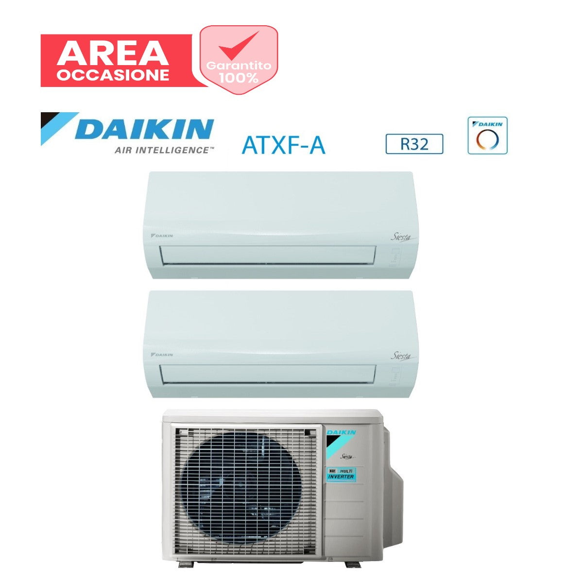 daikin area occasioni climatizzatore condizionatore daikin dual split inverter serie siesta 912 con 2amxf40a r 32 wi fi optional 900012000