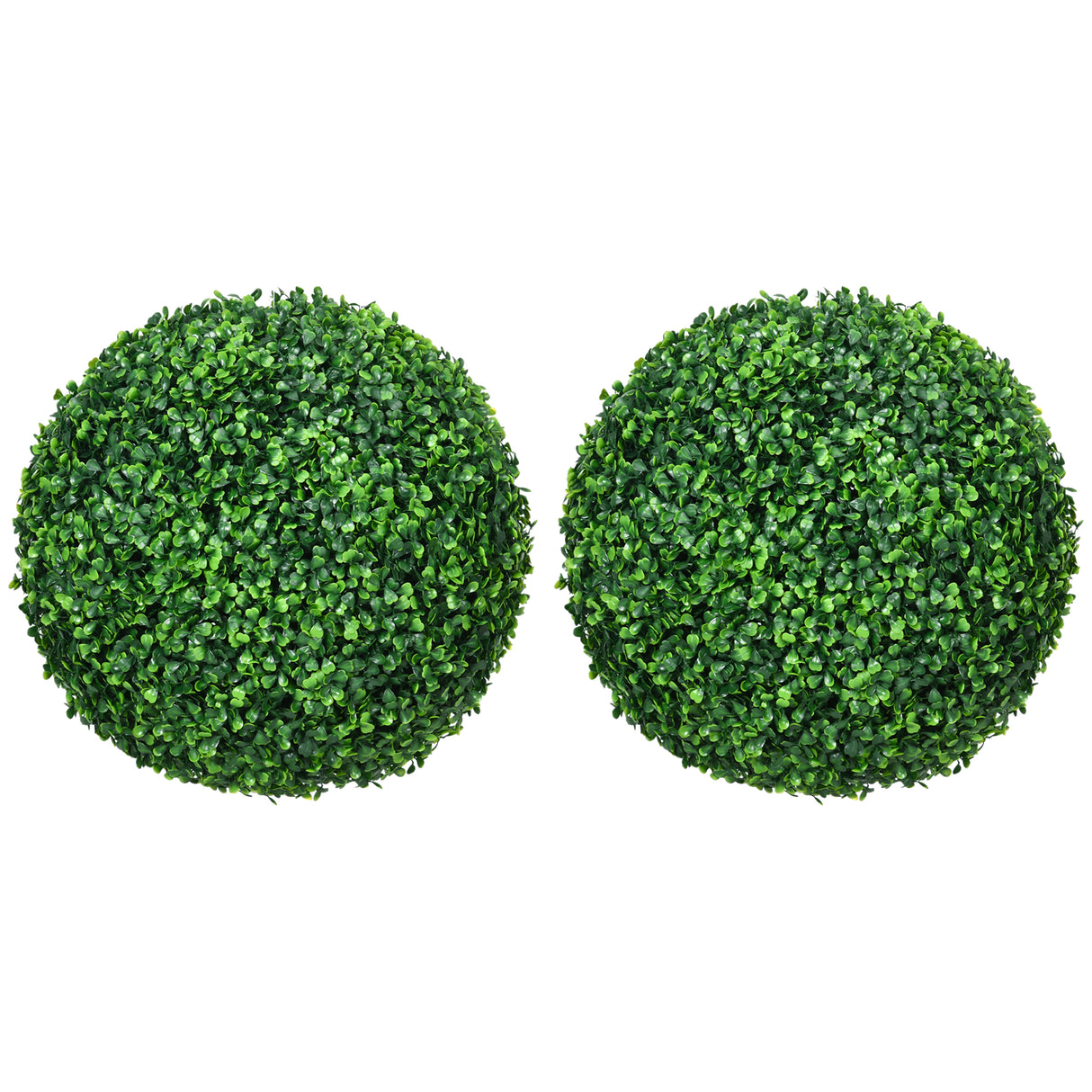 easycomfort easycomfort set di 2 piante finte sfera di bosso 40cm decorazione per interno ed esterno verde