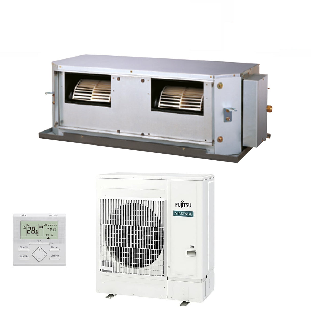 fujitsu condizionatore fujitsu canalizzabile alta prevalenza serie kh 45000 btu arxg45khtb r 32 trifase wi fi optional