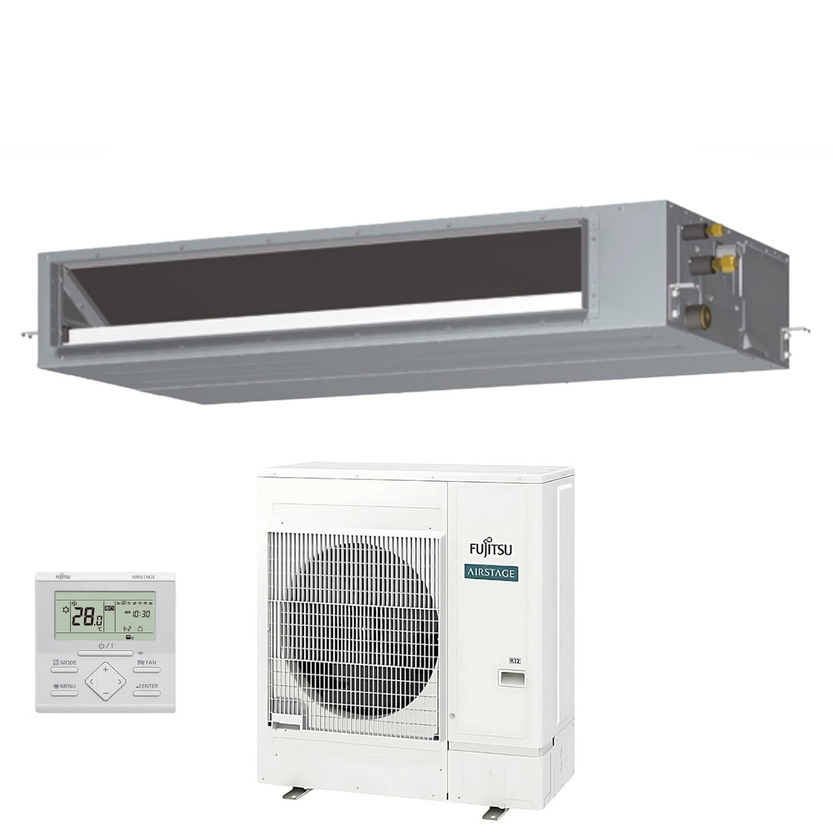 fujitsu condizionatore fujitsu canalizzabile serie kmtap 45000 btu arxh45kmtap r 32 trifase wi fi optional