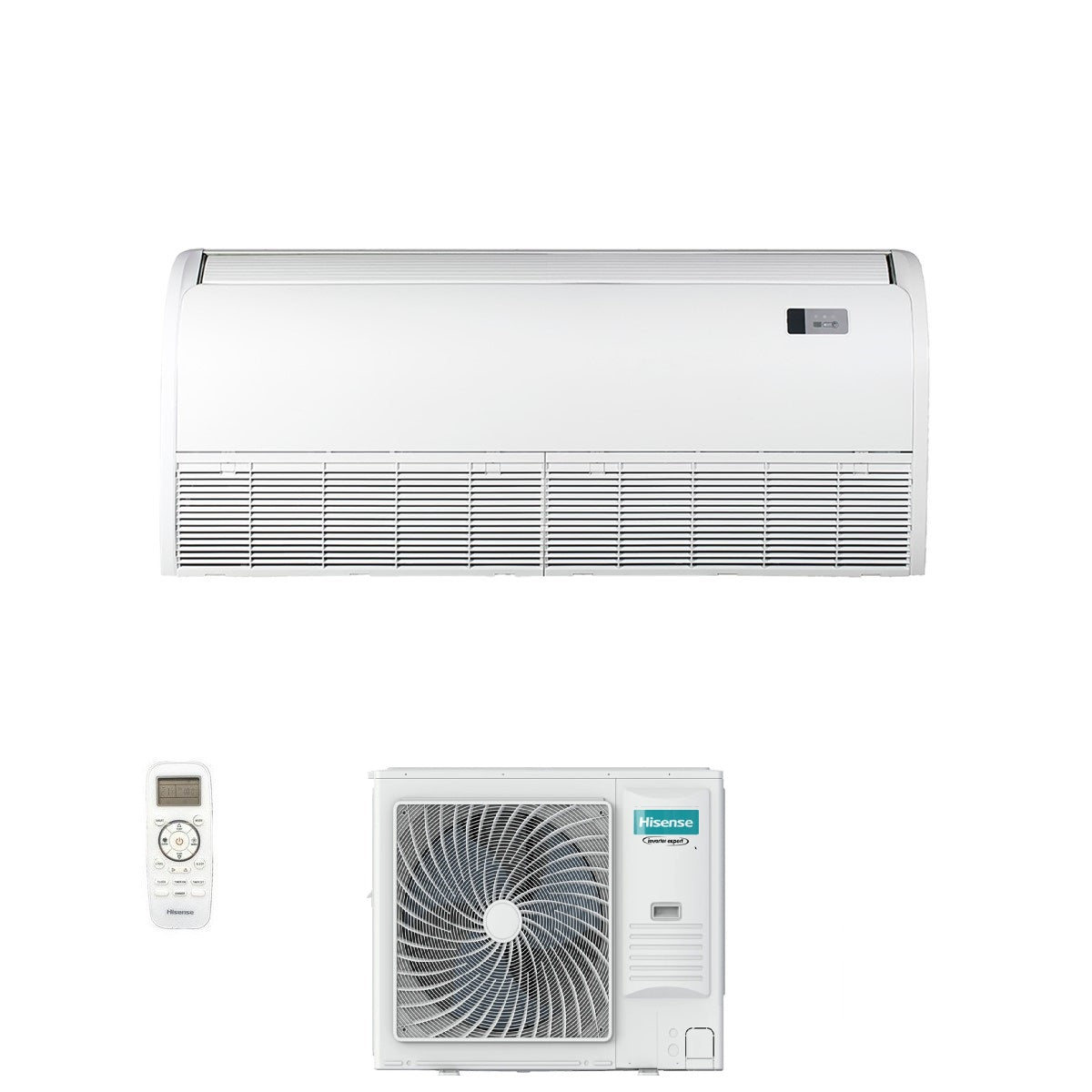 hisense condizionatore soffittopavimento hisense 36000 btu auv105ur4rc8 r 32 wi fi optional con telecomando
