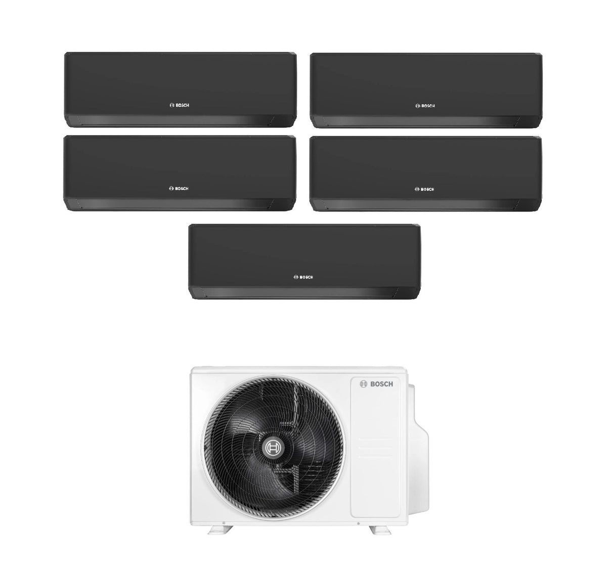 junkers bosch condizionatore penta split bosch climate 7000i black 99121212 con 5000m 1255 e r 32 wi fi integrato