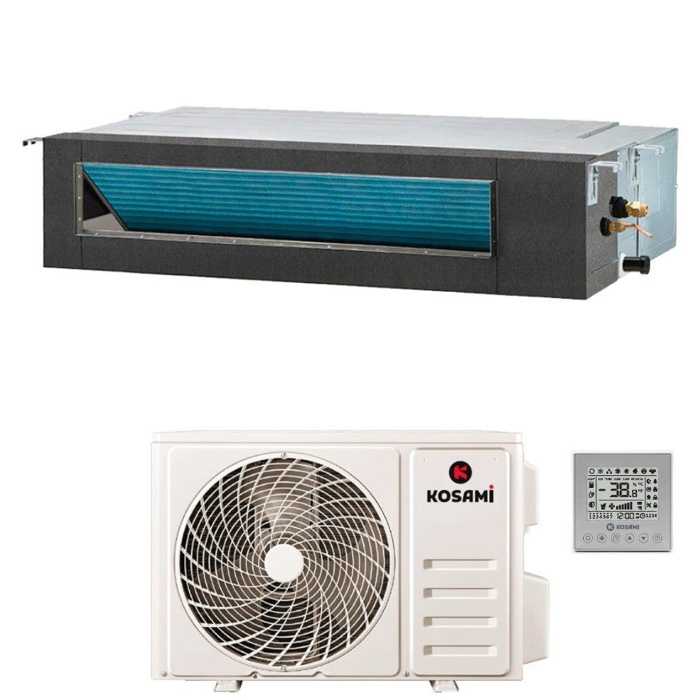 kosami condizionatore canalizzato kosami 9000 btu r 32 wi fi integrato con comando a filo