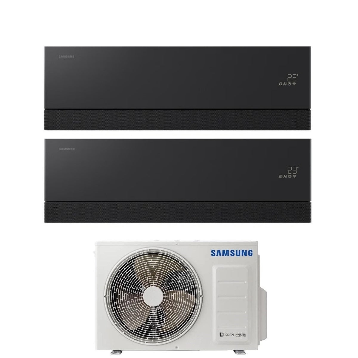 samsung condizionatore dual split samsung premiere black 79 con aj040txj2kg r 32 wi fi integrato