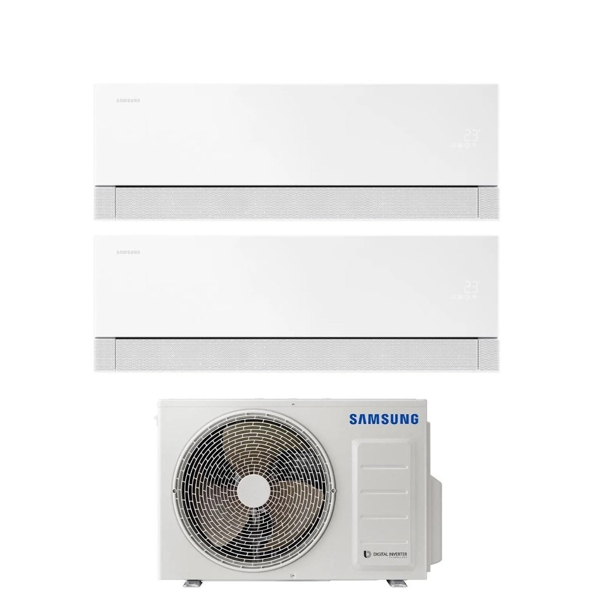 samsung condizionatore dual split samsung premiere white 715 con aj050txj2kg r 32 wi fi integrato
