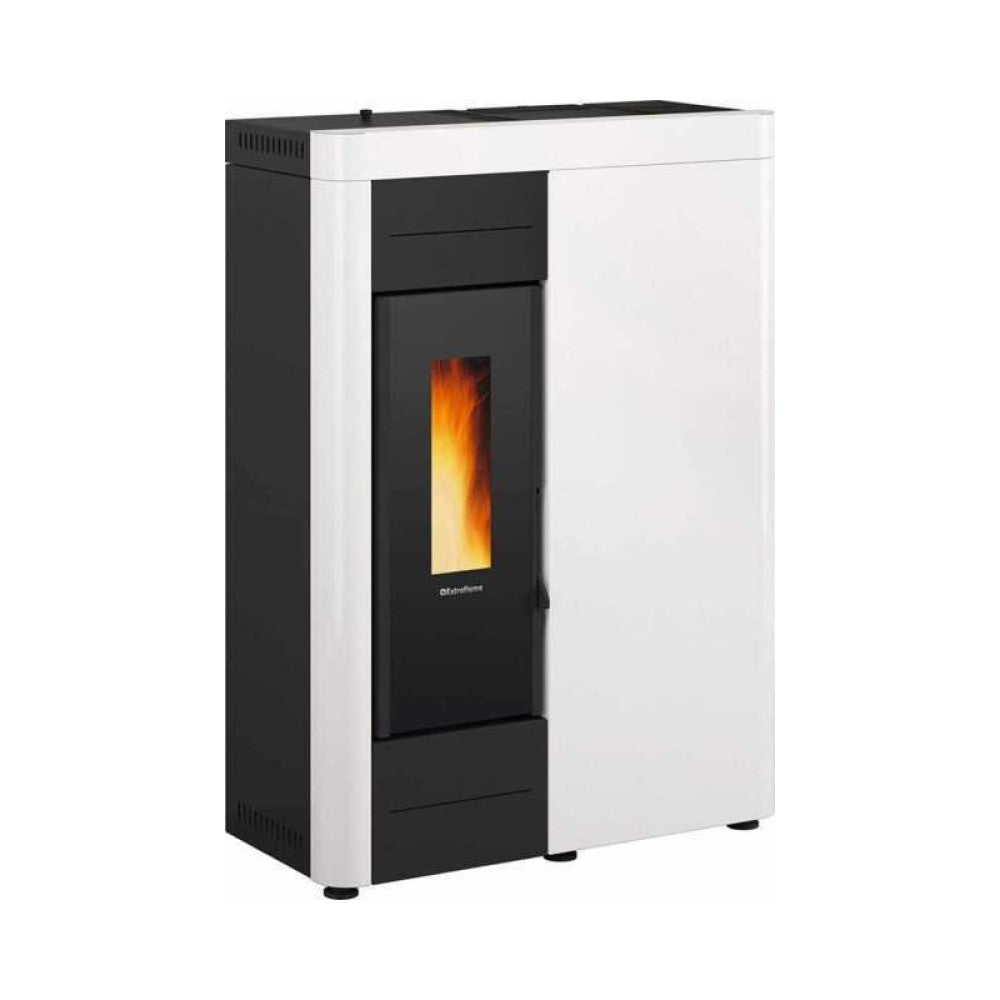 termostufa a pellet la nordica extraflame modello virna idro 15 5 kw colore bianca new