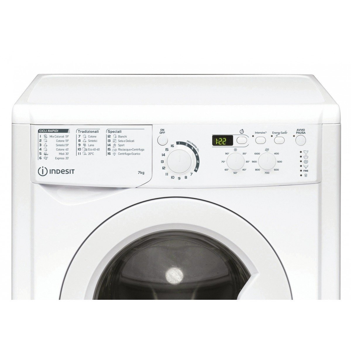 7kg a__ e 1000 rpm display