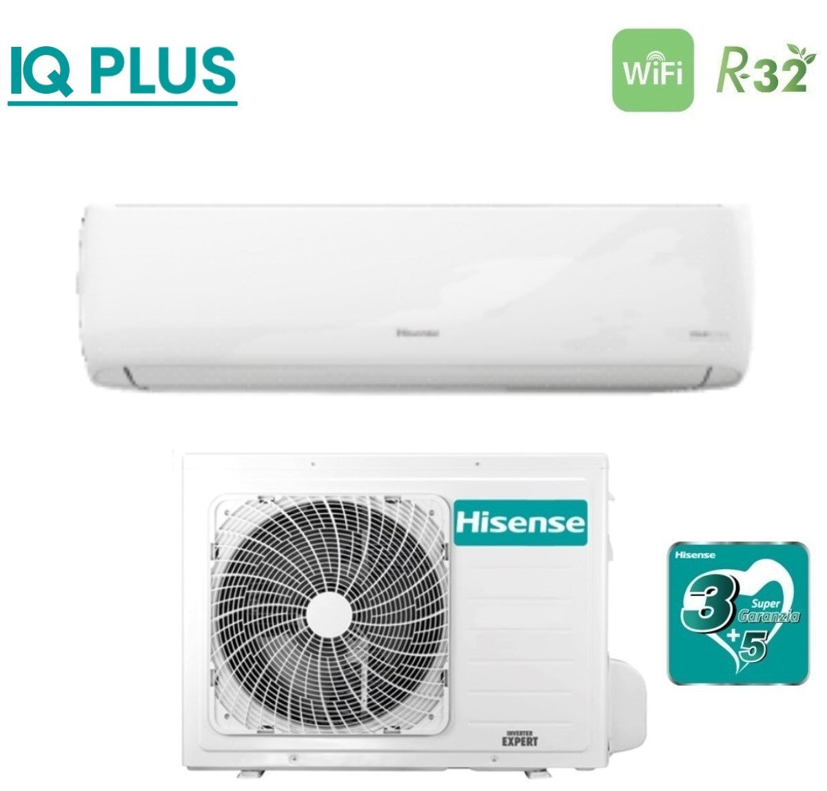 climatizzatore condizionatore hisense inverter serie iq plus 12000 btu ast 09uw4rmrcj00 r 32 wi fi integrato a___ a__