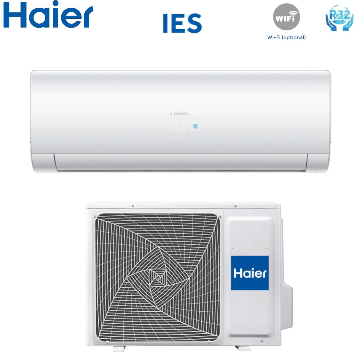 climatizzatore condizionatore inverter haier serie ies 9000 btu as25s2sf2fa wi fi r 32 new 2018