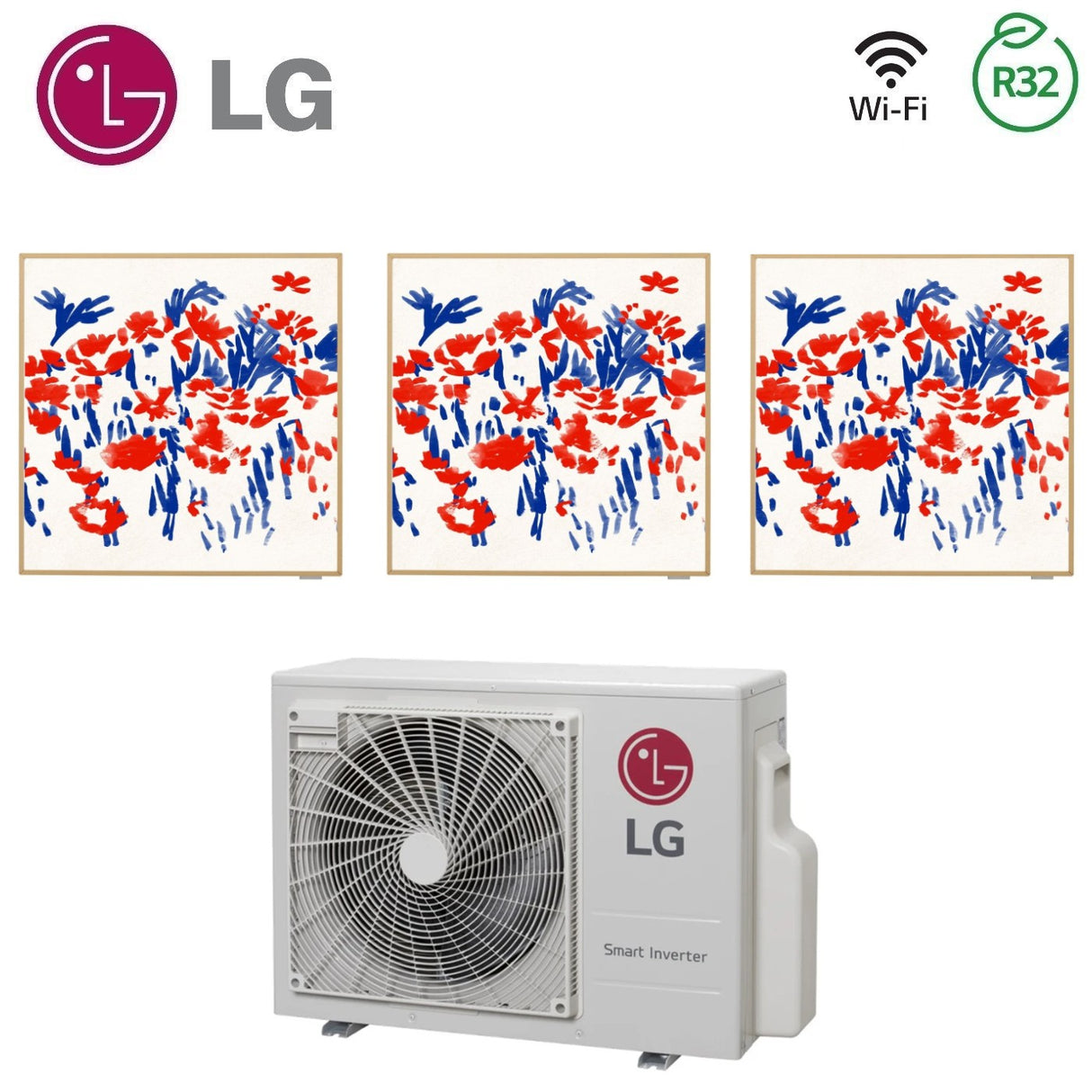 climatizzatore condizionatore lg trial split inverter serie artcool gallery 9_12_12 con mu3r21 r 32 wi fi optional 9000_12000_12000