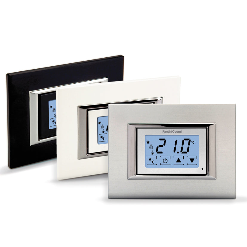 cronotermostato termostato elettronico touchscreen da incasso fantini cosmi ch123ts con cover colorate