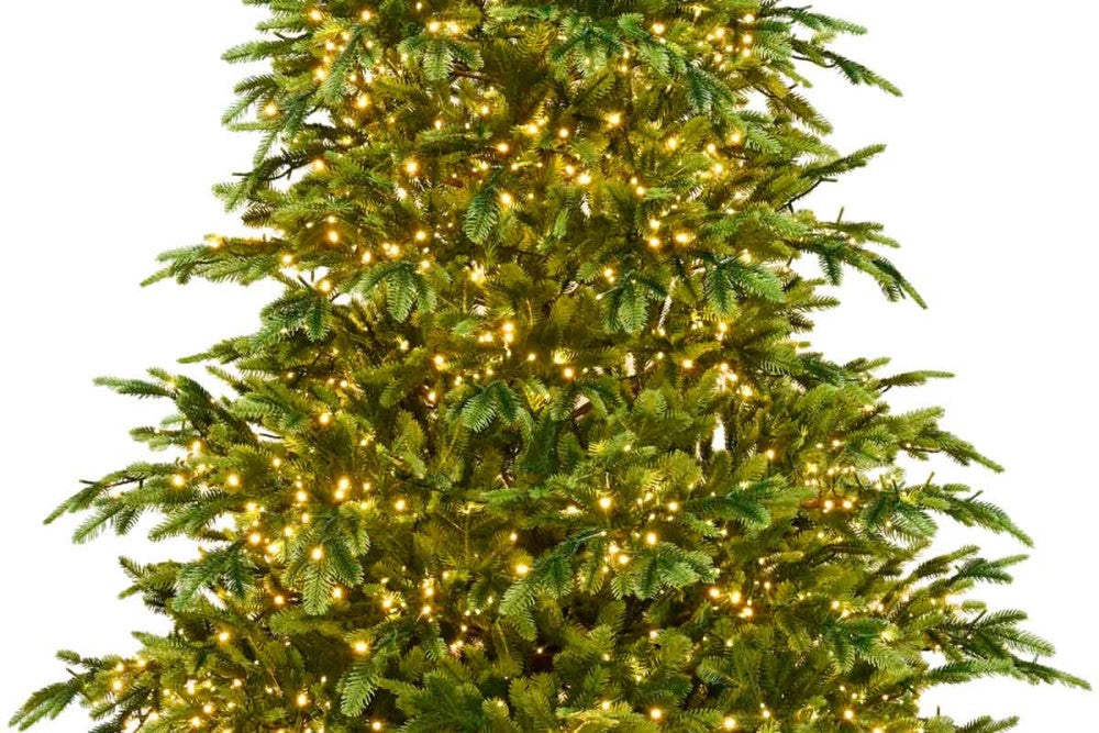 le stelle albero di natale artificiale verde le stelle cortina h 240cm x l 150cm super folto con 3300 luci led e 6435 rami