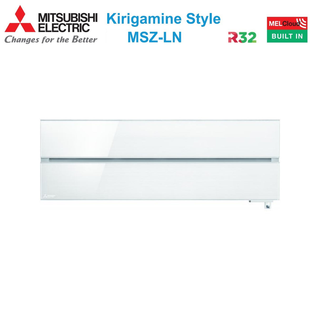 mitsubishi electric condizionatore mitsubishi electric trial split inverter serie kirigamine style msz ln 90001200012000 con mxz 4f72vf pearl white r 32 wi fi integrato colore bianco perla