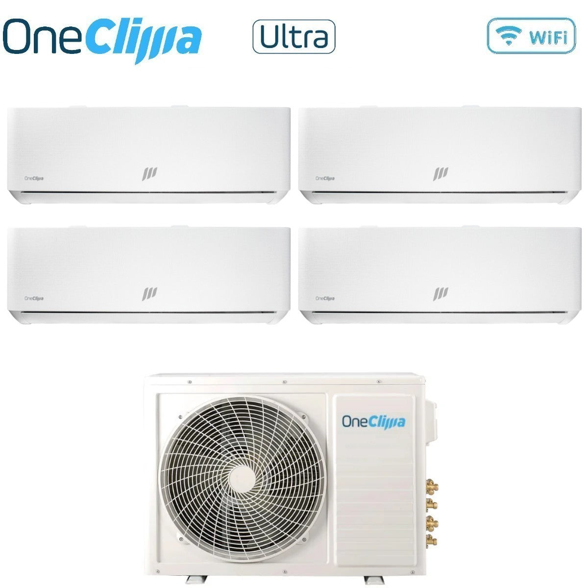oneclima condizionatore quadri split oneclima ultra 9999 con mlt32x4y24 r 32 wi fi integrato pannello telato