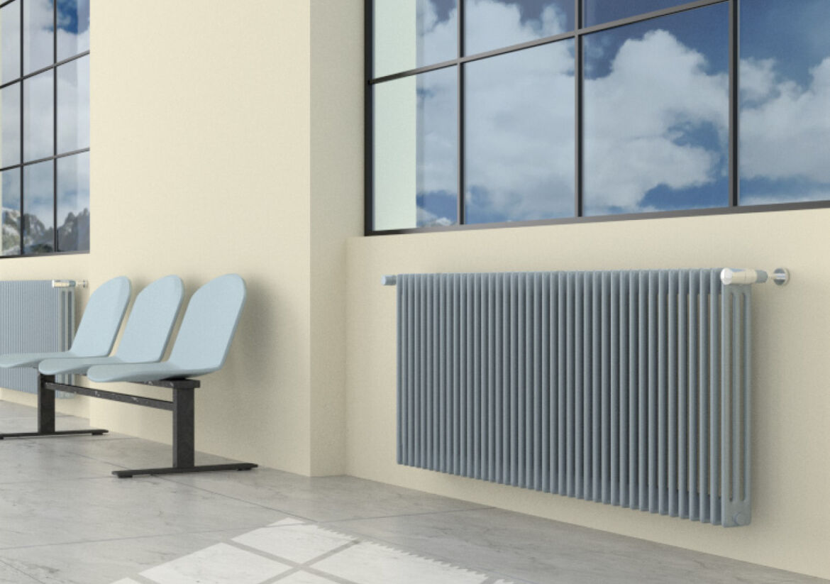 radiatore tubolare in alluminio fondital ardesia 3 colonne interasse 700 altezza 756