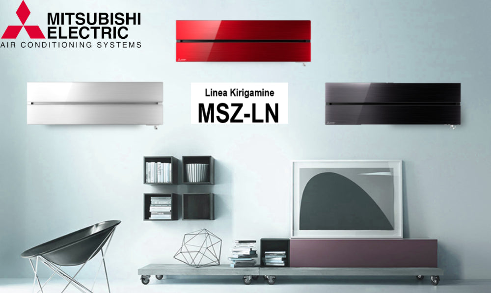 unita interna a parete mitsubishi electric inverter serie kirigamine style 18000 btu msz ln50vgv colore pearl white bianco perla