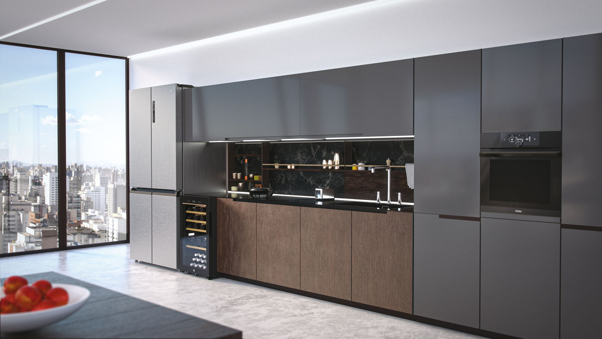 haier cantinetta vino haier wine bank 50 serie 5 hws49ga con compressore libera installazione nero 49 bottiglie ean 6930265399363