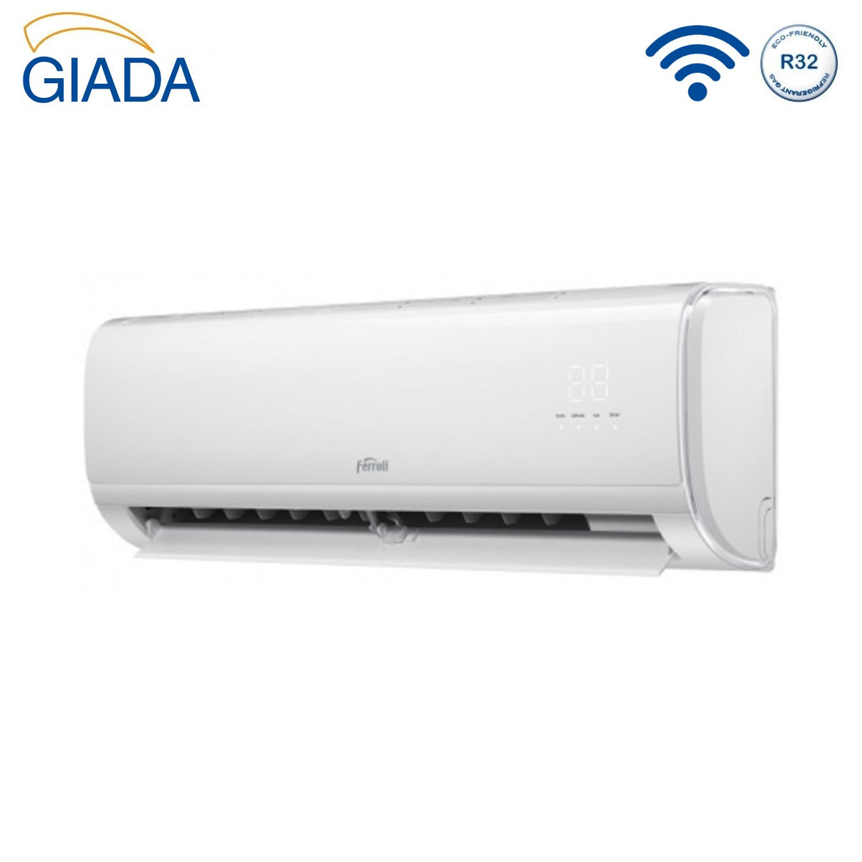 climatizzatore condizionatore quadri split inverter ferroli giada m 9000_9000_9000_12000 btu con 28 4 wi fi integrato alexa e google home 9_9_9_12 novita