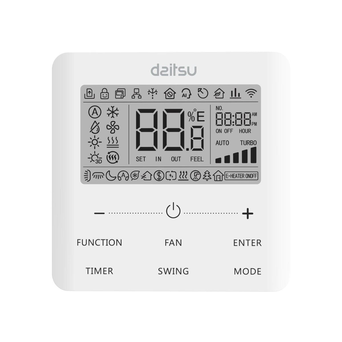 daitsu condizionatore canalizzato daitsu 42000 btu acd42kdbs monofase r 32 wi fi integrato con comando a filo