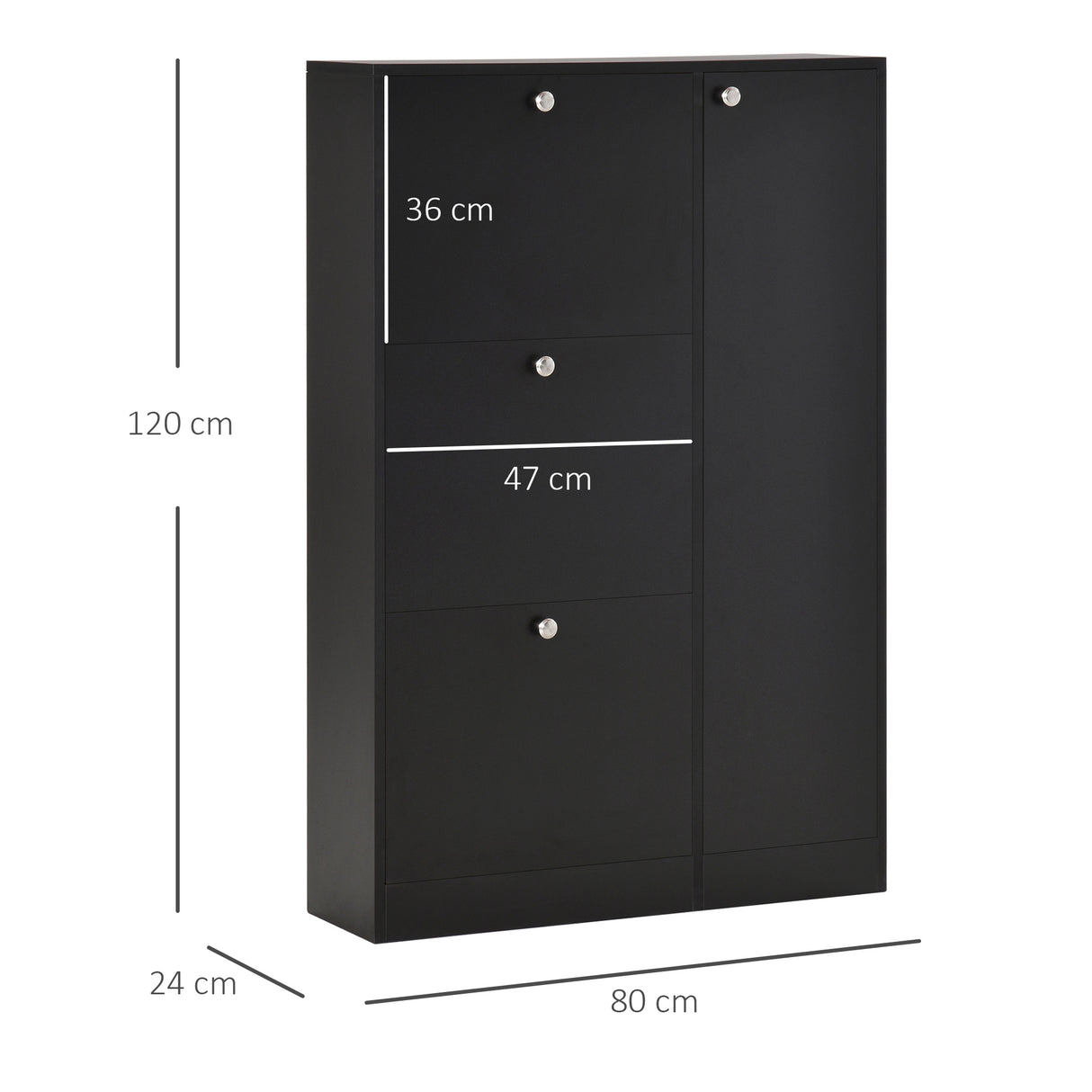 easycomfort easycomfort scarpiera salvaspazio regolabile mobile portascarpe con 8 scomparti legno 80 x 24 x 120cm nero ean 8054111844451