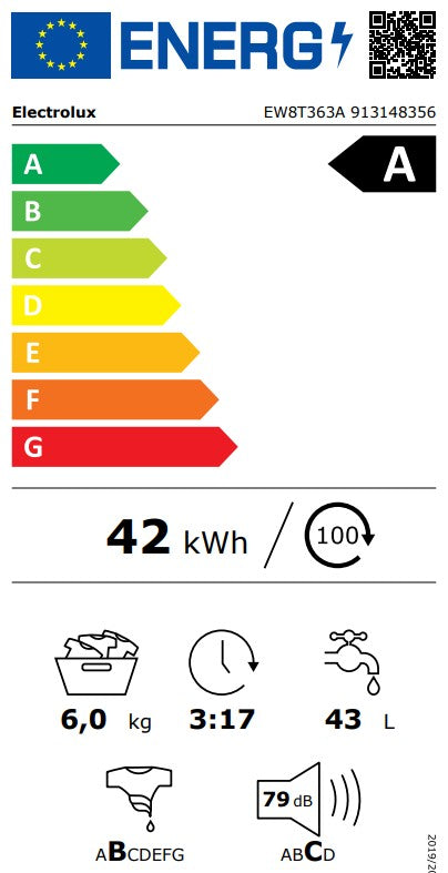 electrolux lavatrice a carica dallalto electrolux ew8t363a 6 kg 1251 giri a89xl40xp60 classe a ultracare system ean 7333394030517