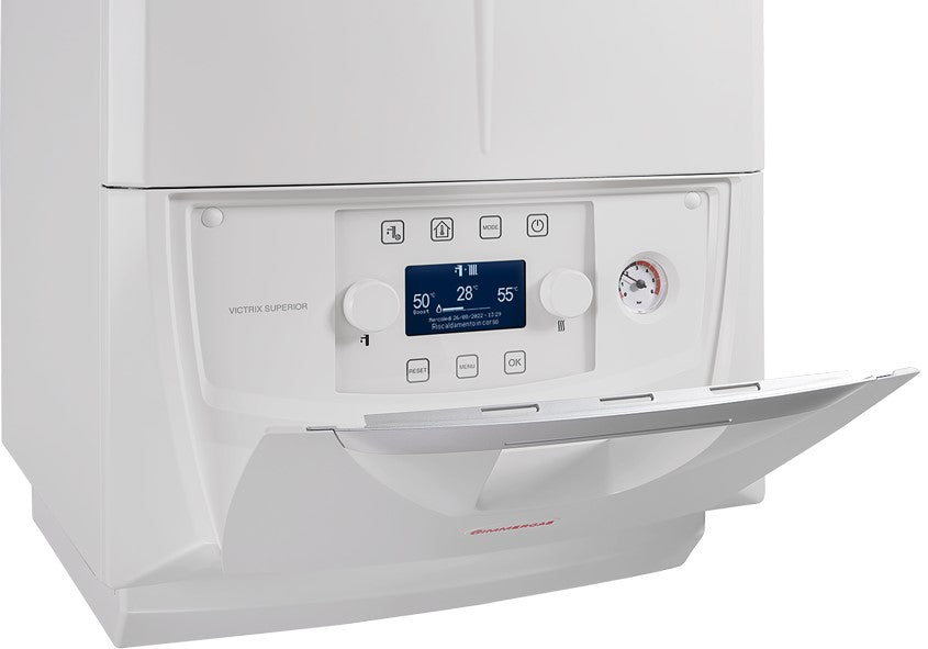caldaia a condensazione immergas victrix superior 35 plus solo riscaldamento metano gpl completa di kit scarico fumi