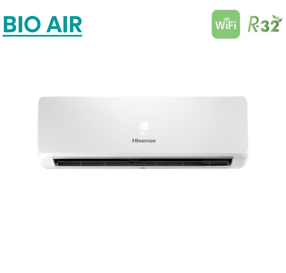 climatizzatore condizionatore hisense dual split inverter serie bio air 9_12 con 2amw52u4rxc r 32 wi fi integrato 9000_12000