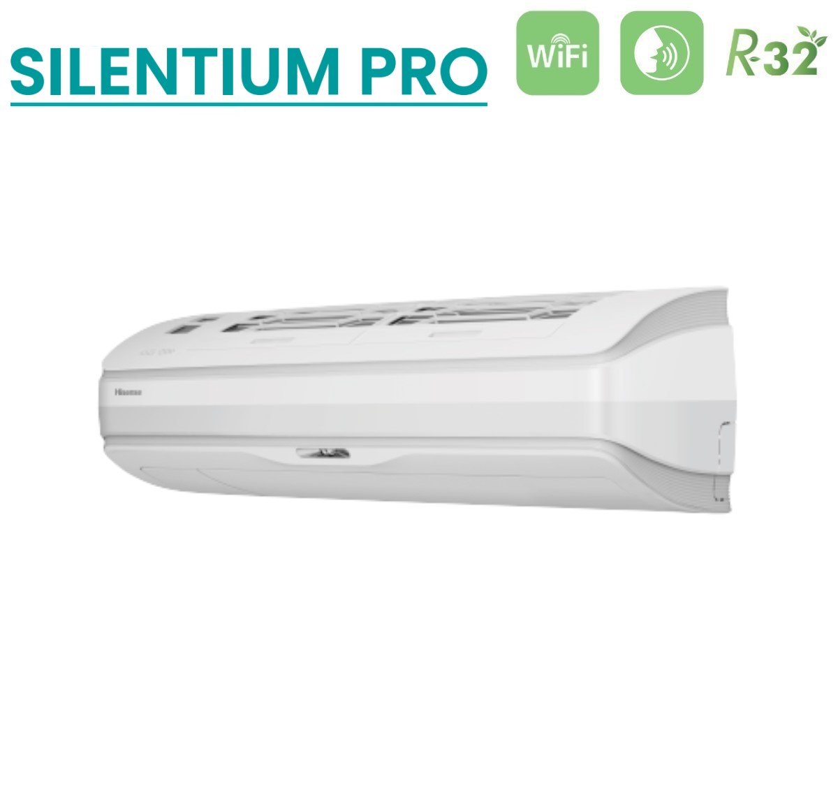 climatizzatore condizionatore hisense dual split inverter serie silentium pro 9_9 con 2am35u4rra r 32 wi fi integrato 9000_9000 novita 2020