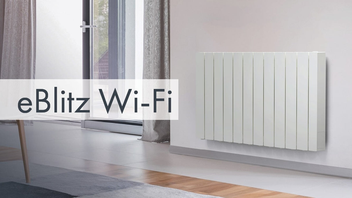 fondital radiatore elettrico in alluminio fondital eblitz wi fi da 1800 w 950x583x80 mm