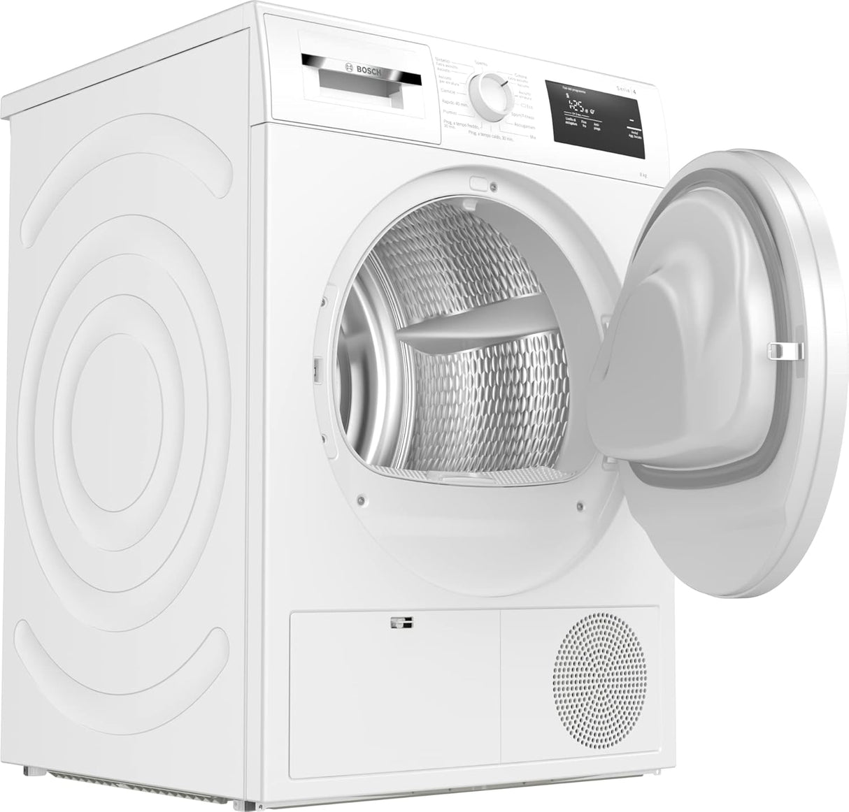 bosch asciugatrice a condensazione bosch wth83058ii serie 4 8 kg classe a a842xl598xp613 display led bianco ean 4242005355976