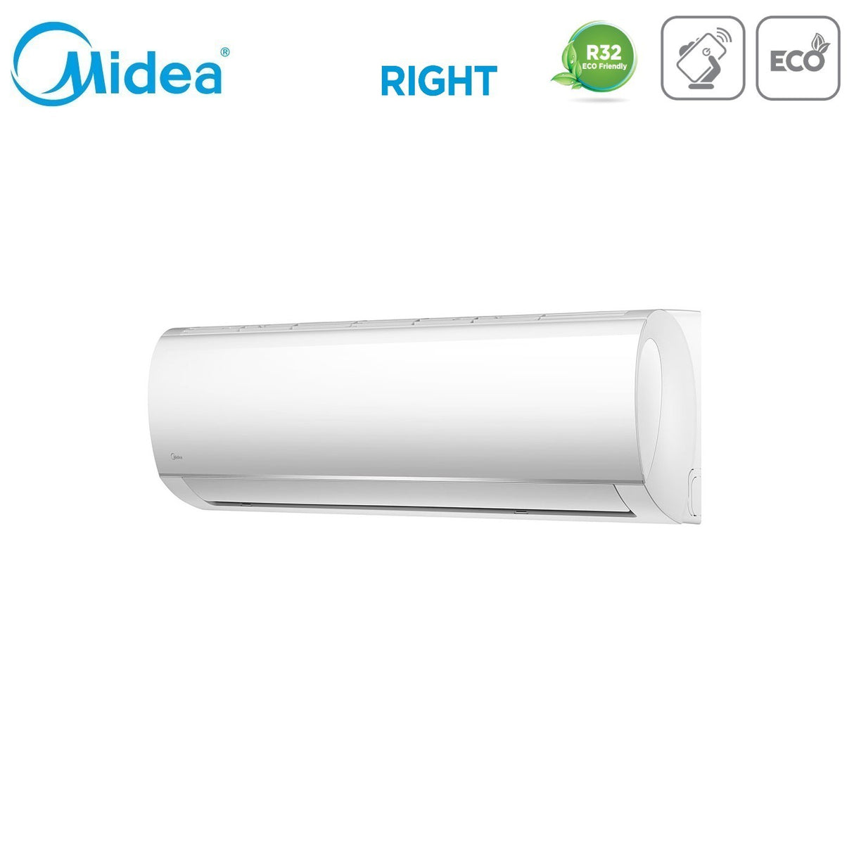 climatizzatore condizionatore midea dual split inverter serie right 12_12 con m2od 18hfn8 q r 32 wi fi optional 12000_12000 novita 9137