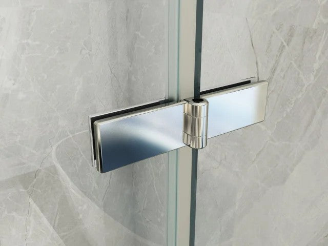 idrom box doccia angolare con 2 porte a libro in cristallo 8 mm libro duo 053