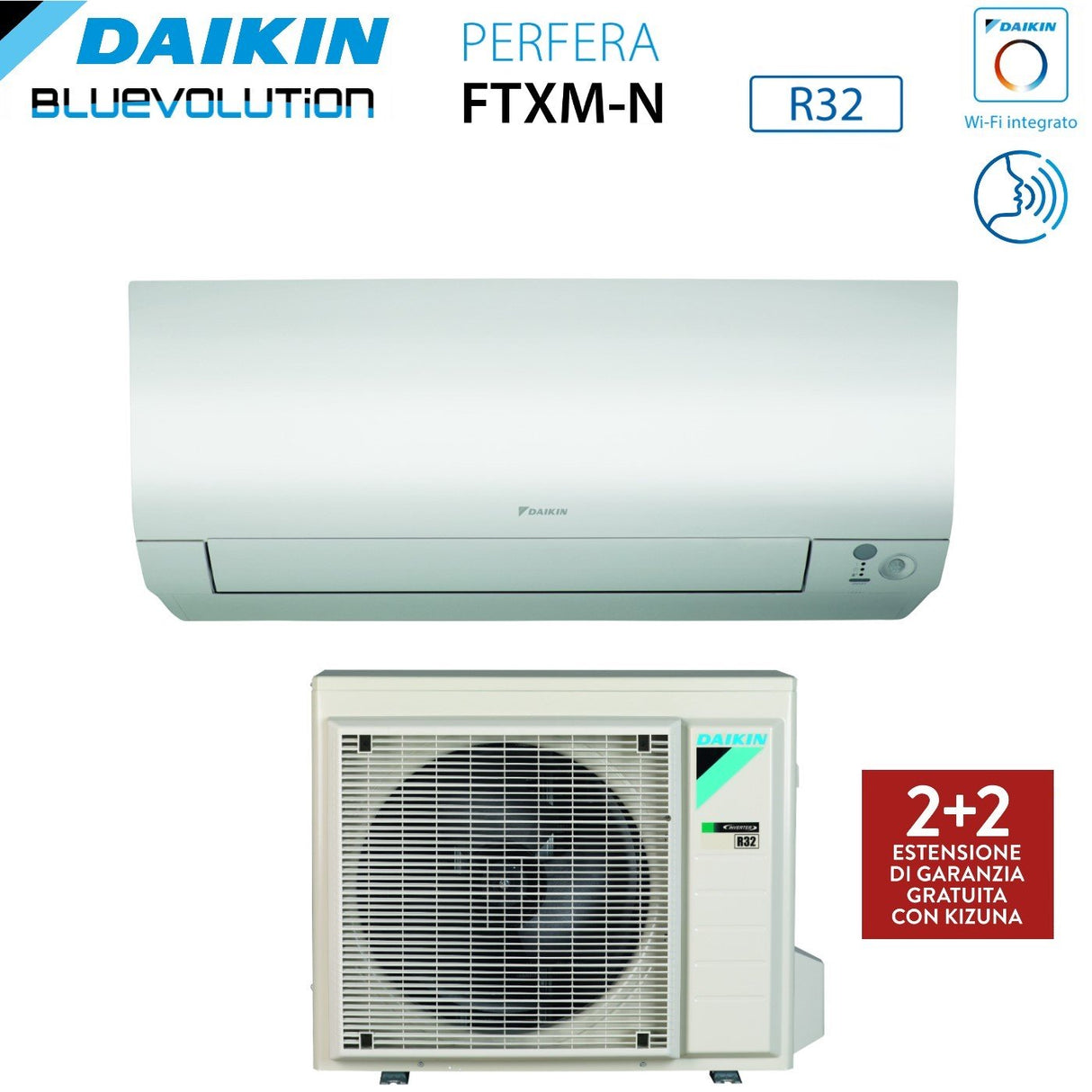 climatizzatore condizionatore daikin inverter serie perfera 15000 btu ftxm42n r 32 a__ wi fi integrato novita