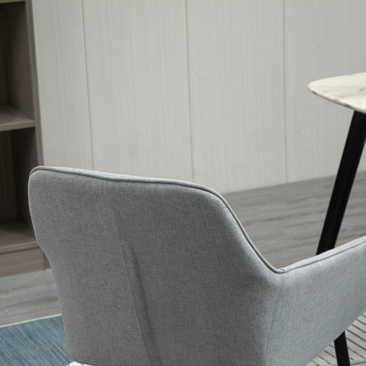 easycomfort easycomfort set 2 sedie da pranzo imbottite con rivestimento e schienale in lino e gambe in ferro stile scandinavo 59 5x56 5x81 cm grigio ean 8055776914855