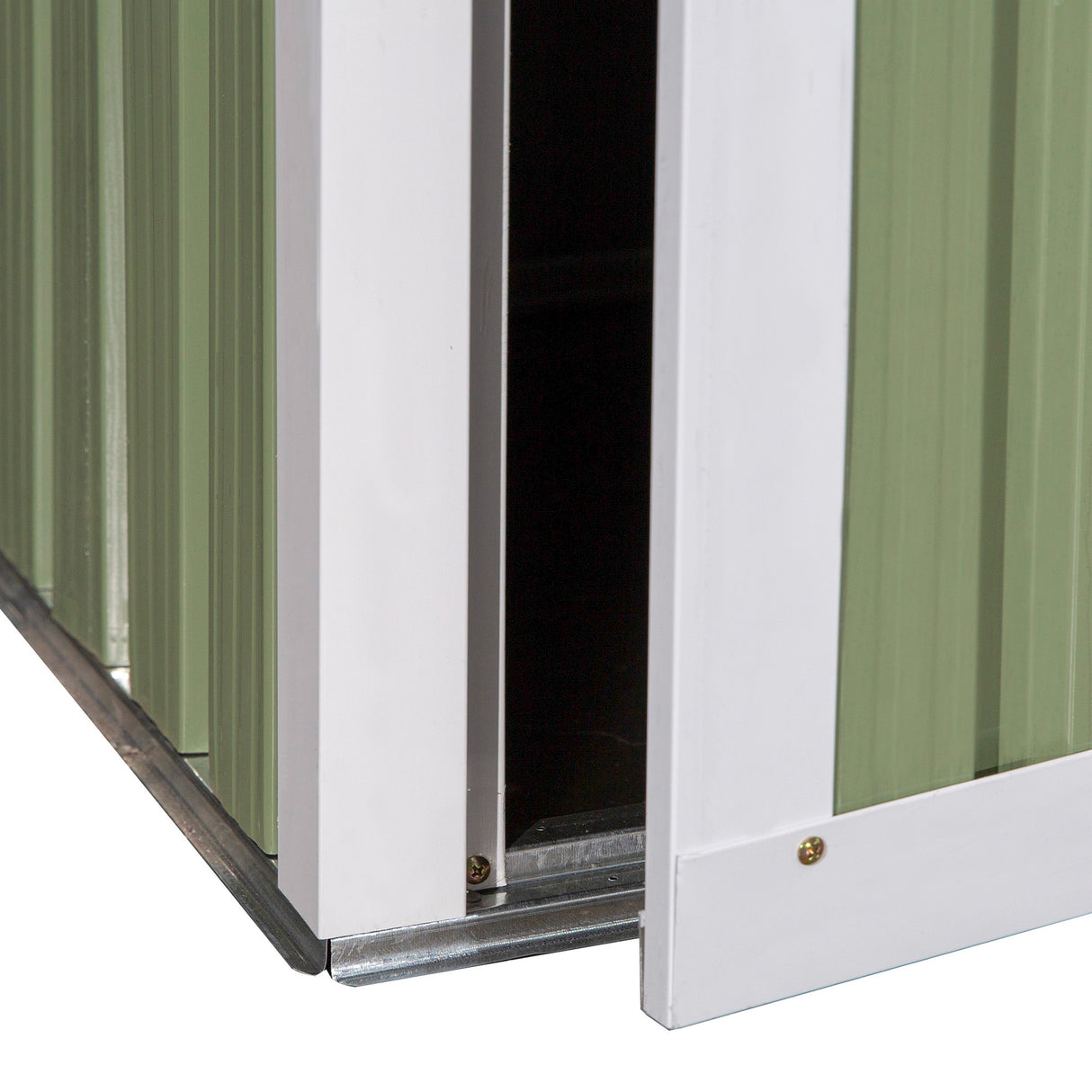 easycomfort easycomfort casetta porta attrezzi capanno in acciaio impermeabile 142x84x189cm