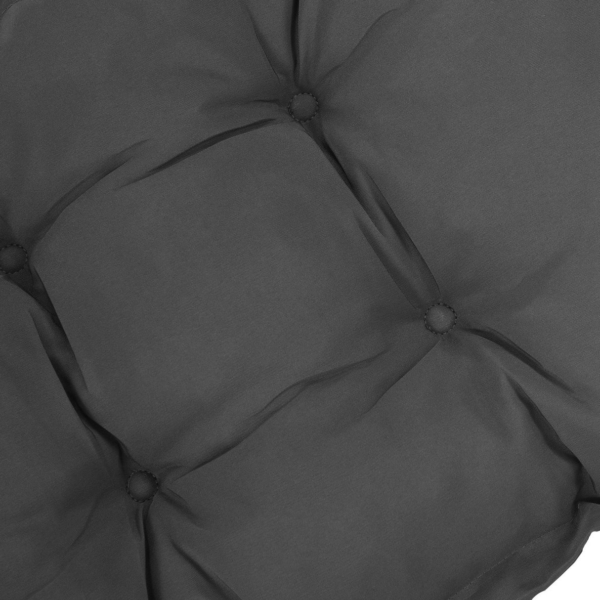 easycomfort easycomfort cuscino per panchina da giardino con laccetti e imbottitura spessa 100x40cm grigio scuro