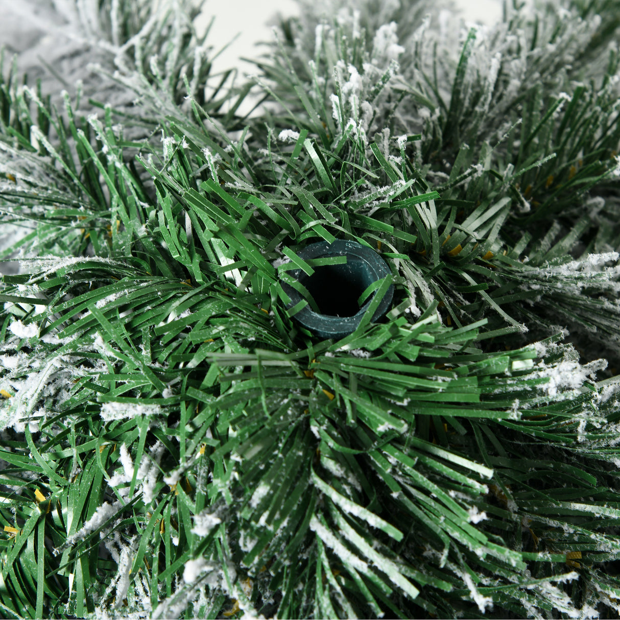 easycomfort easycomfort albero di natale innevato 180cm con 523 rami e base in acciaio per interni