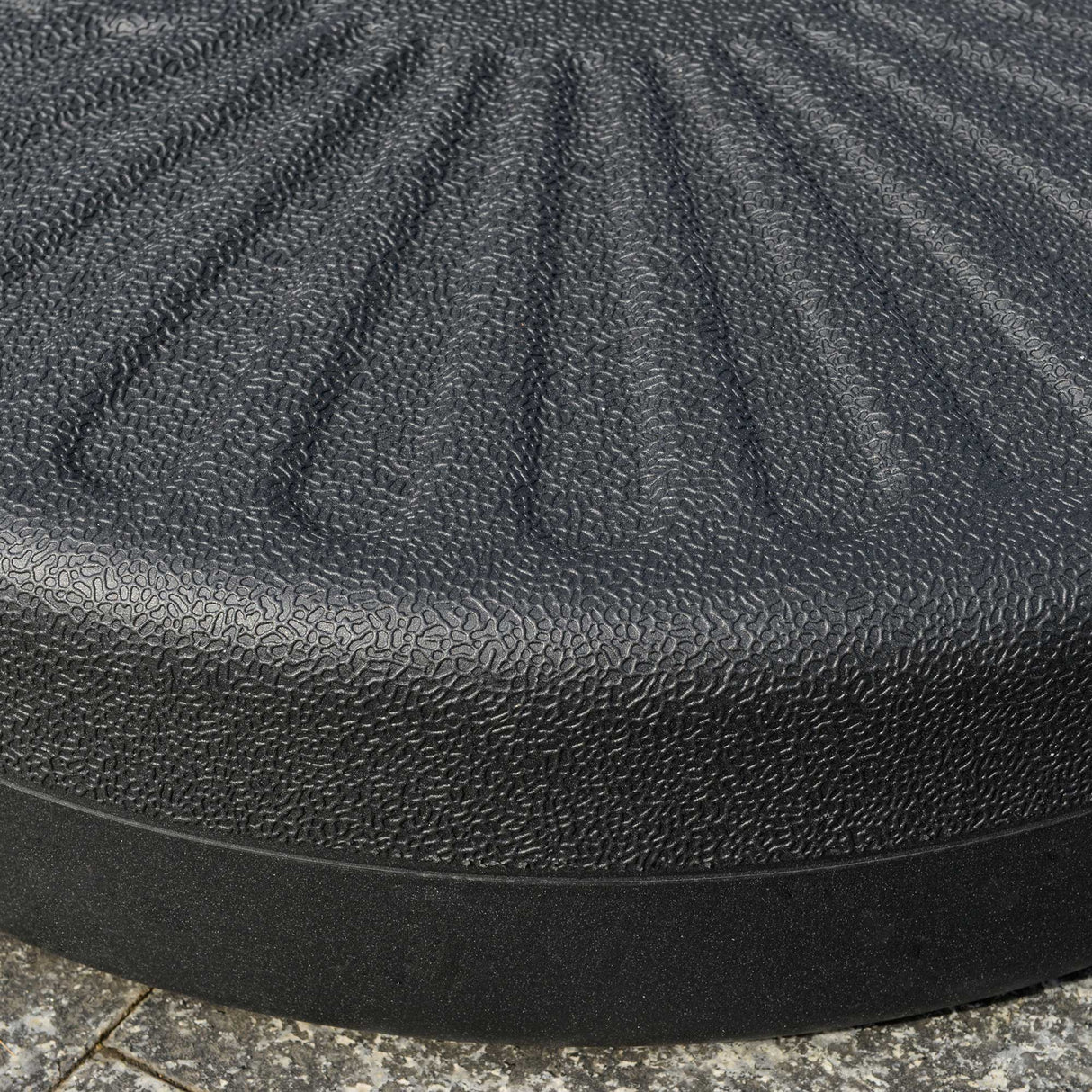 easycomfort easycomfort base per ombrellone da giardino con palo centrale 3 8cm e 4 8cm hdpe nero