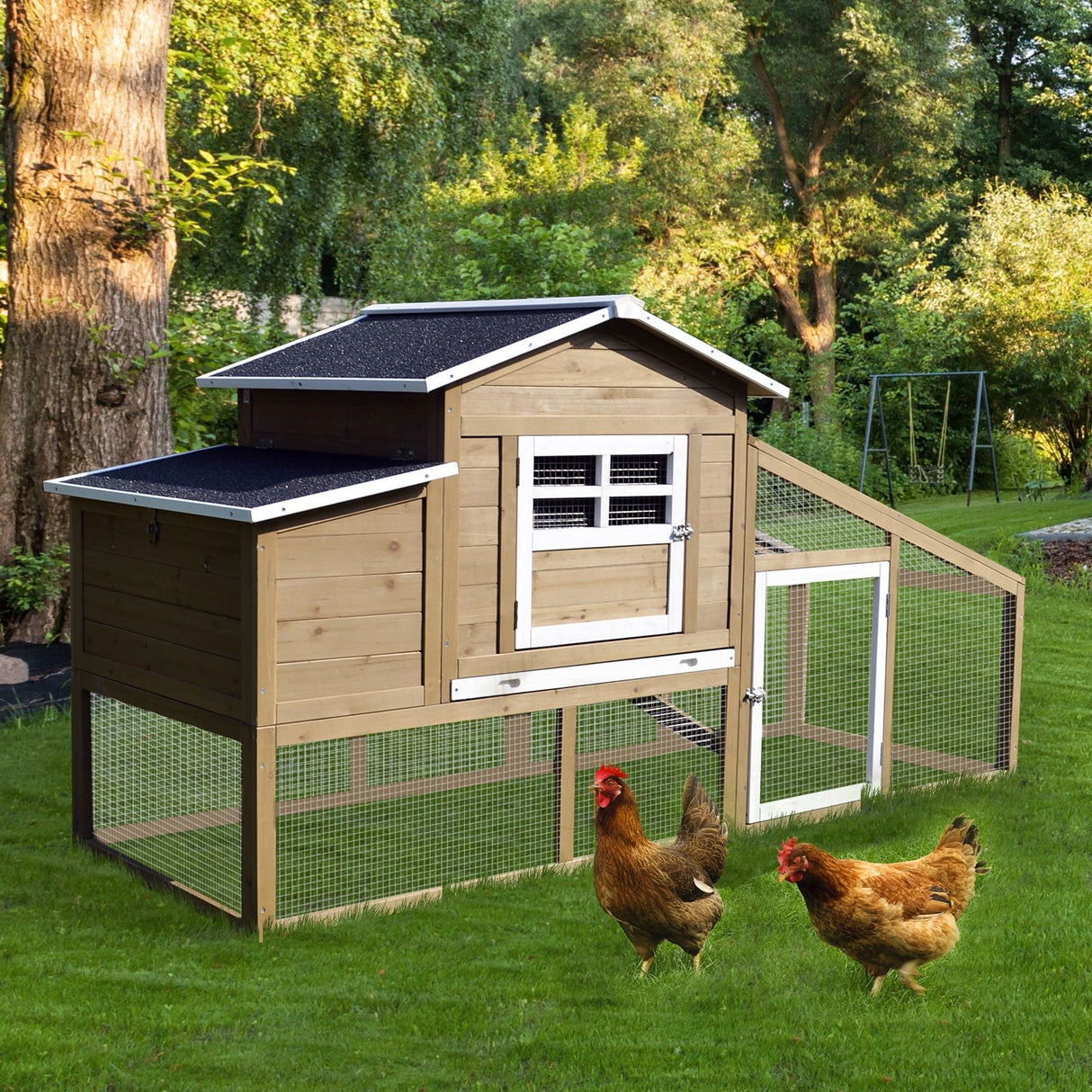 immagine-2-easycomfort-easycomfort-pollaio-per-galline-ovaiole-da-esterno-con-zona-di-corsa-zona-di-nidificazione-e-vassoio-estraibile-da-giardino-in-legno-200x80x105-cm-ean-8054144139388