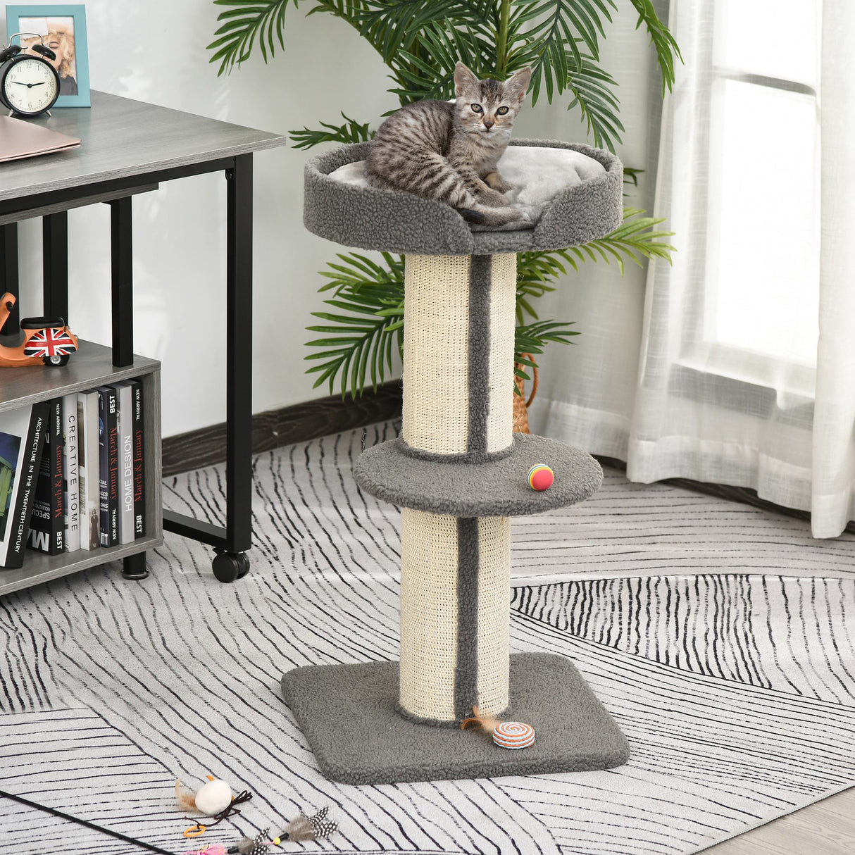 immagine-2-easycomfort-easycomfort-tiragraffi-ad-albero-per-gatti-con-cuccia-cuscino-rivestimento-peluche-e-pali-in-corda-sisal-ean-8054111842853