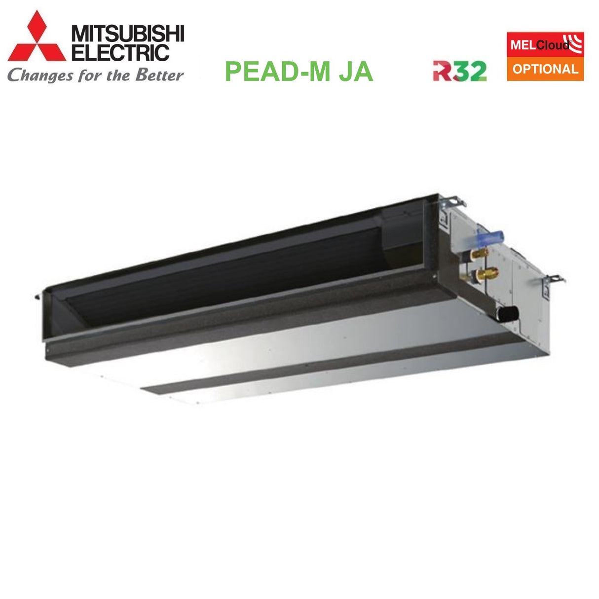 immagine-2-mitsubishi-electric-climatizzatore-condizionatore-mitsubishi-electric-canalizzato-canalizzabile-inverter-media-prevalenza-12000-btu-pead-m35ja-suz-m35va-r-32-wi-fi-optional