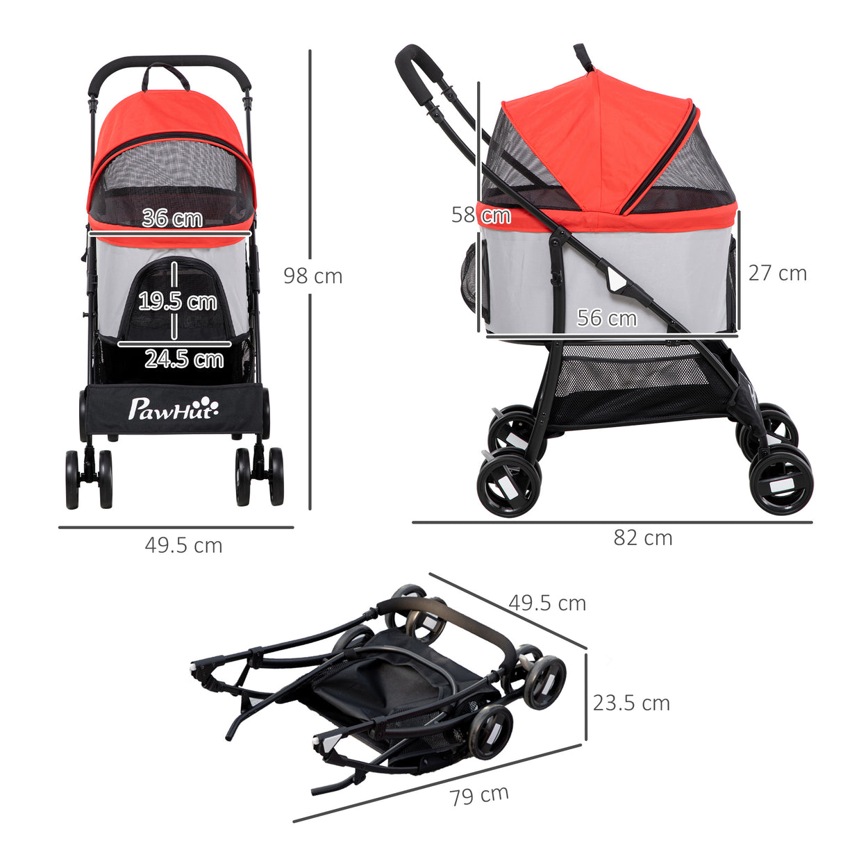 immagine-3-easycomfort-easycomfort-passeggino-per-cani-pieghevole-con-trasportino-rimovibile-e-tettuccio-82x49-5x98cm-rosso