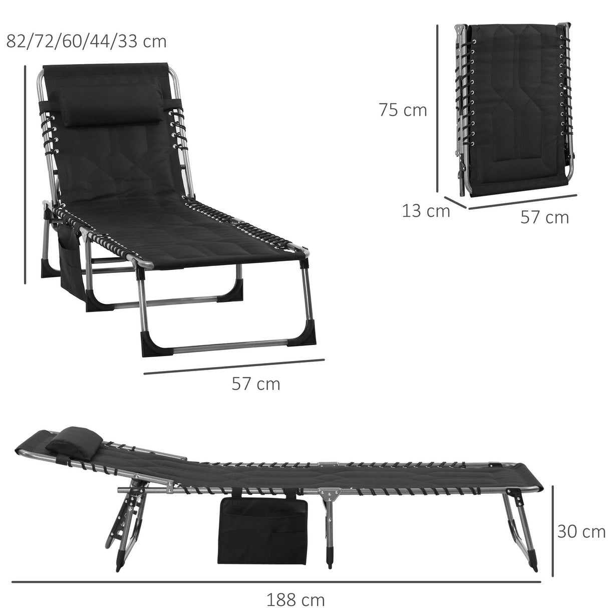 immagine-3-easycomfort-easycomfort-sdraio-da-giardino-con-schienale-regolabile-su-5-livelli-poggiatesta-e-tasca-188x57x30cm